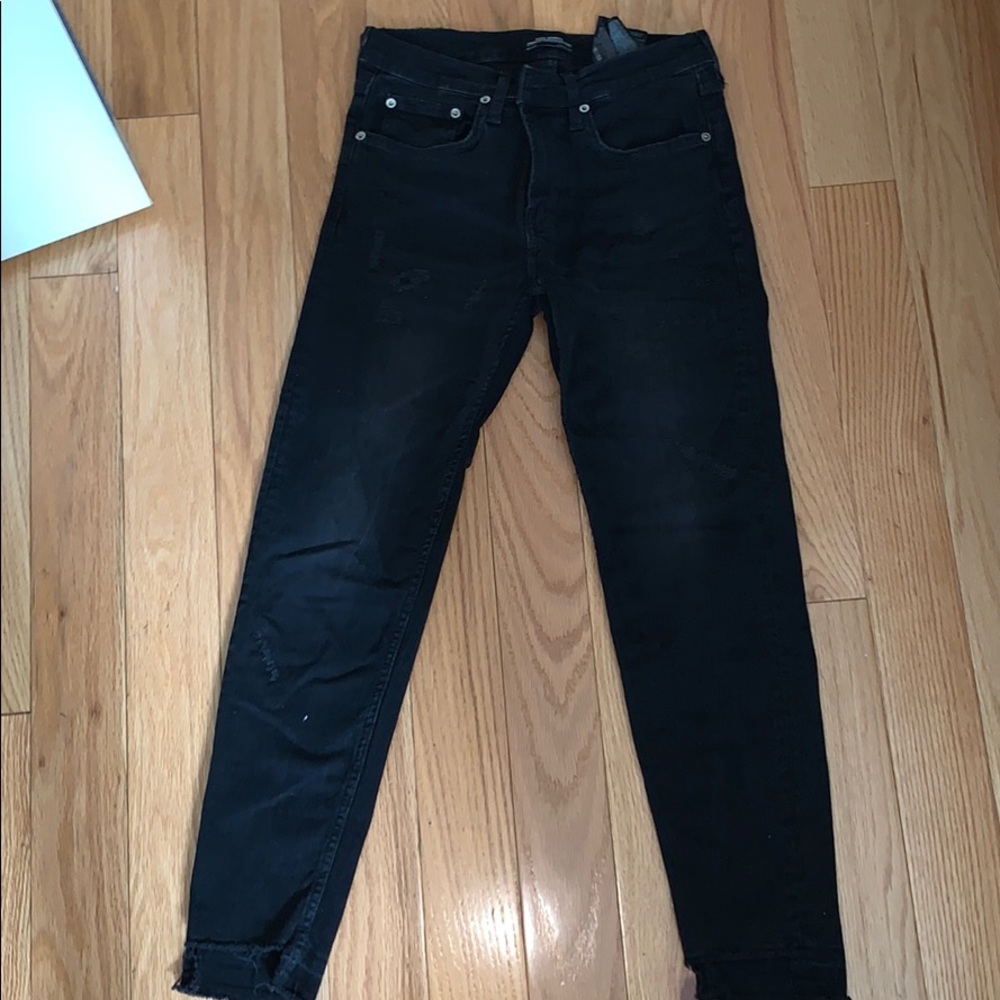 Zara black boyfriend jeans